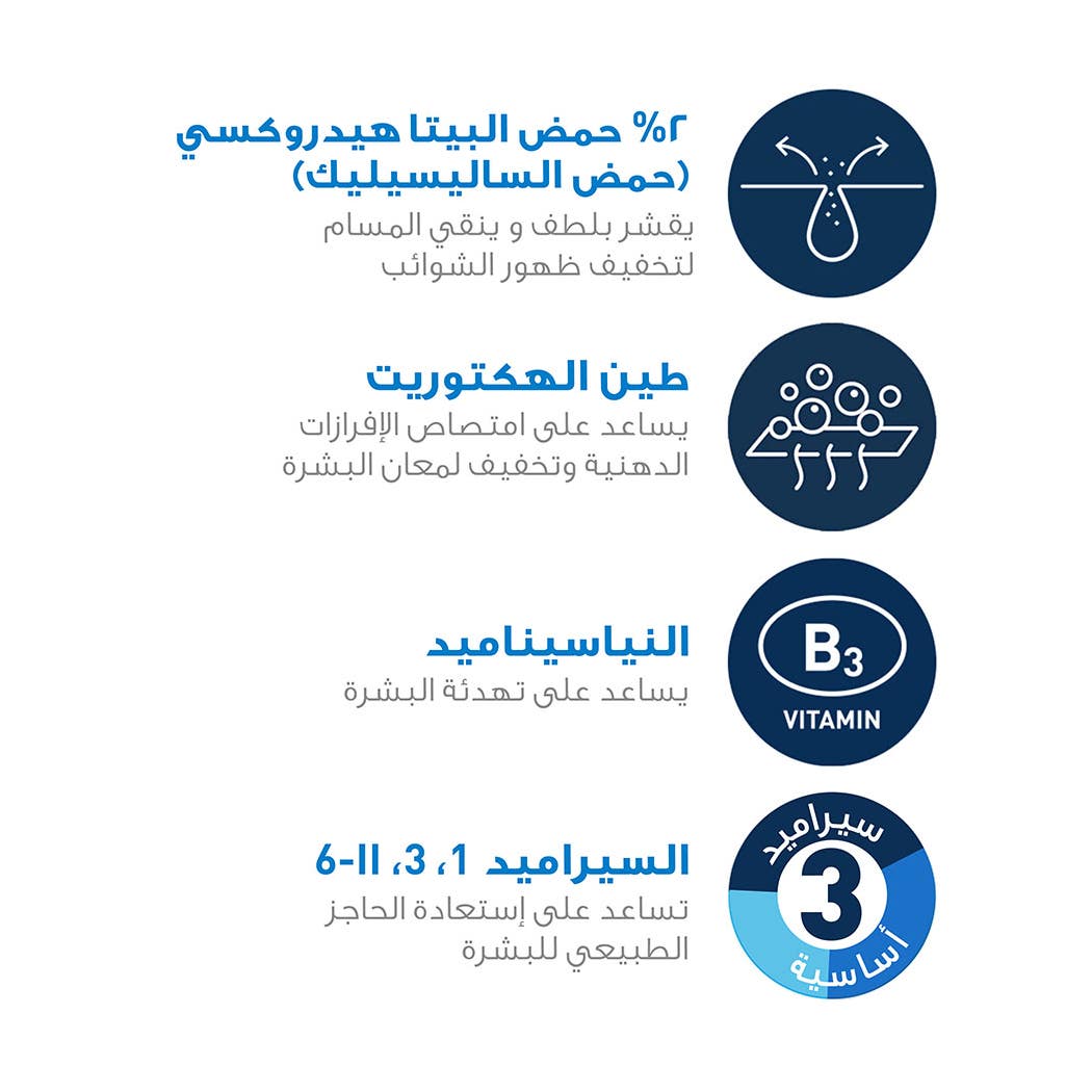 سيرافي غسول بليمش كونترول منظّف للوجه للبشرة المعرضة لحبّ الشباب و  الشوائب  236 مل
