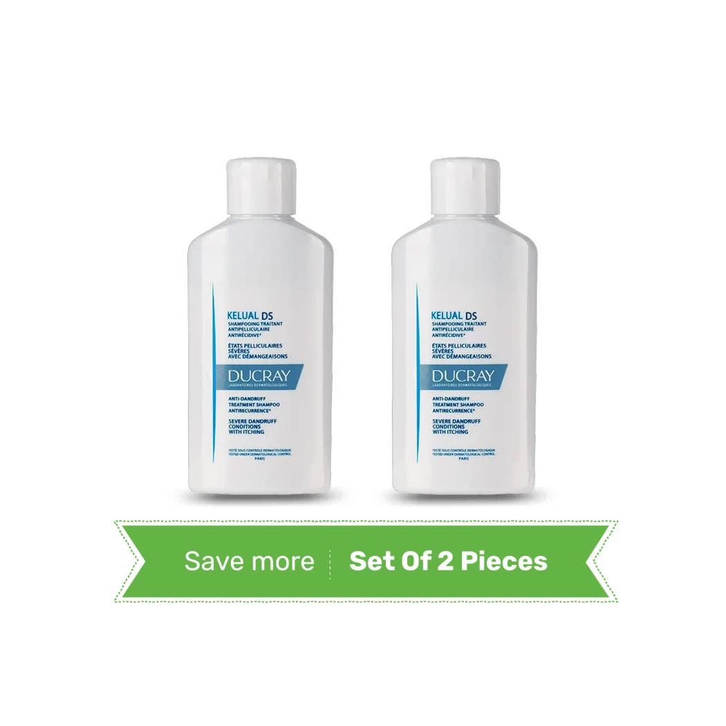 Ducray Kelual DS Anti-Dandruff Shampoo 2 Pack 100ml each