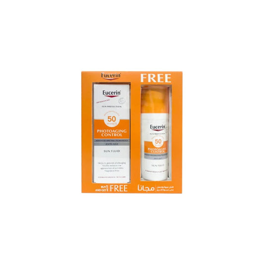 يوسرين واقي الشمس سائل غير معطر 50 مل (1+1)