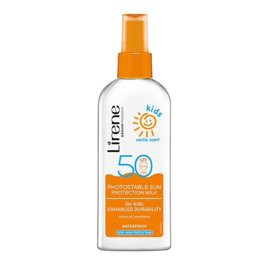 لايرين بخاخ واقي شمس للأطفال 50spf برائحة الفانيلا 150 مل